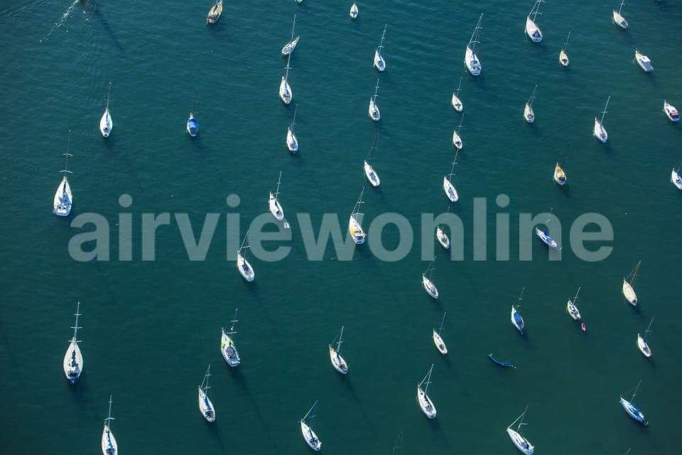 Aerial Image of Boats