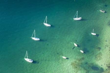 Aerial Image of BOATS ON SYDNEY HARBOUR