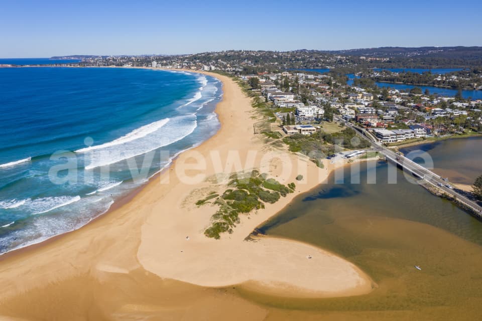 Aerial Image of Narrabeen Beach and Lake