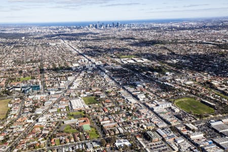 Aerial Image of PRESTON AND MELBOURNE CBD