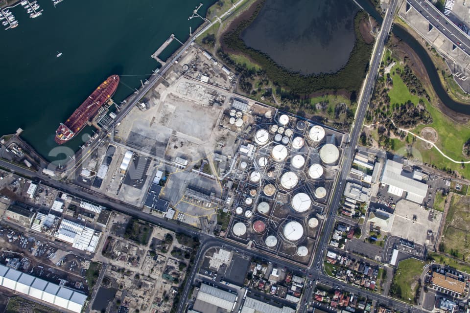 Aerial Image of Mobil Oil Terminal