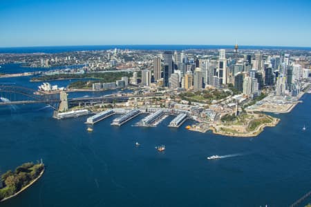 Aerial Image of WALSH BAY, MILLERS POINT & HARBOUR BRIDGE