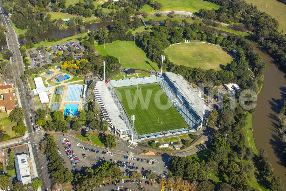 Aerial Image of Pirtek Stadium Parramatta