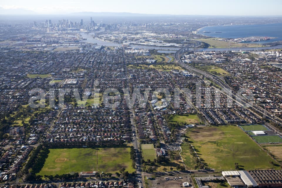 Aerial Image of Yarraville To The CBD