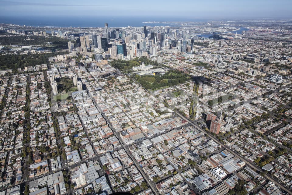 Aerial Image of Johnson Street, Fitzroy
