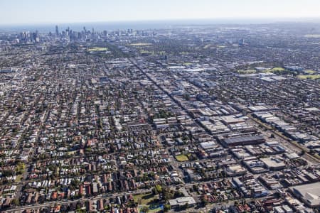 Aerial Image of BRUNSWICK LOOKING TO CBD