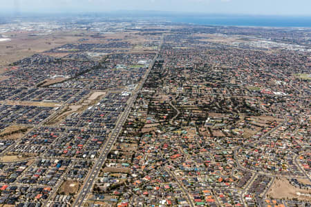 Aerial Image of HOPPER CROSSING & TARNIET LOOKING TOWARDS MELBOURNE.