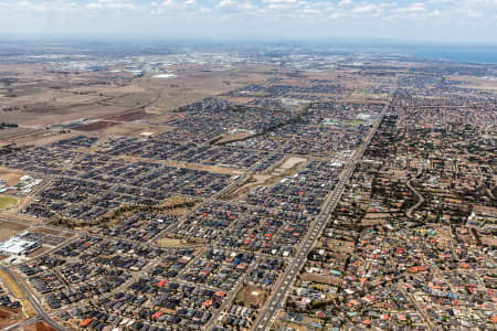 Aerial Image of HOPPER CROSSING & TARNIET LOOKING TOWARDS MELBOURNE.