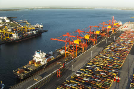 Aerial Image of PORT BOTANY - DAWN