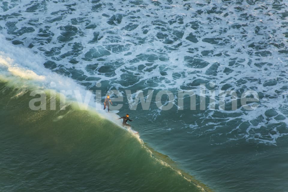 Aerial Image of Surfing Series - Manly Dawn