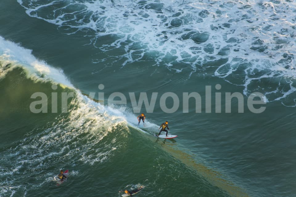 Aerial Image of Surfing Series - Manly Dawn