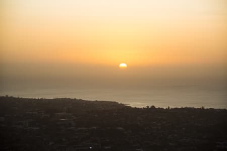 Aerial Image of SUNRISE OVER SYDNEY\'S EAST