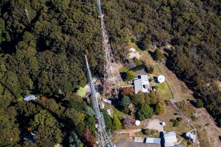 Aerial Image of TV AND RADIO TOWERS AT MOUNT DANDENONG