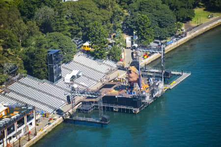 Aerial Image of AIDA 2015 HANDA OPERA ON SYDNEY HARBOUR