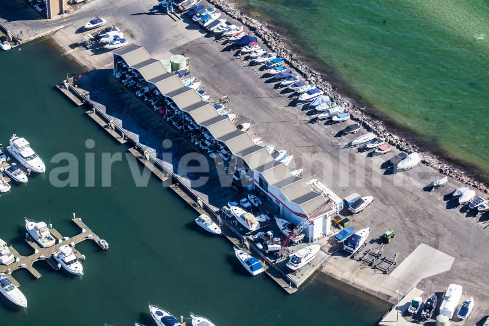 Aerial Image of St Kilda Marina