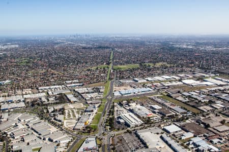 Aerial Image of THOMASTOWN IN MELBOURNS\'S NORTH.