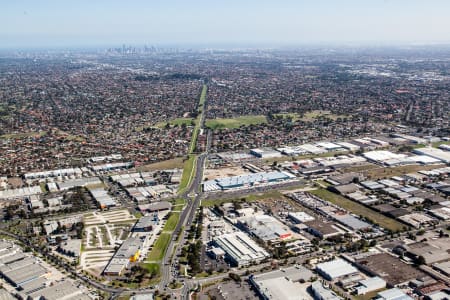 Aerial Image of THOMASTOWN IN MELBOURNS\'S NORTH.