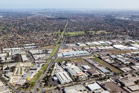 Aerial Image of THOMASTOWN IN MELBOURNS\'S NORTH.