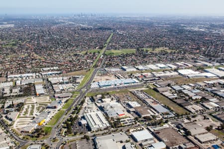 Aerial Image of THOMASTOWN IN MELBOURNS\'S NORTH.