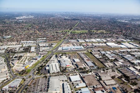 Aerial Image of THOMASTOWN IN MELBOURNS\'S NORTH.