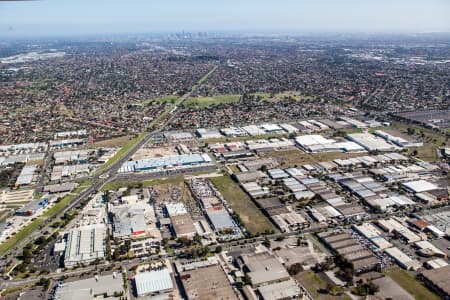 Aerial Image of THOMASTOWN IN MELBOURNS\'S NORTH.