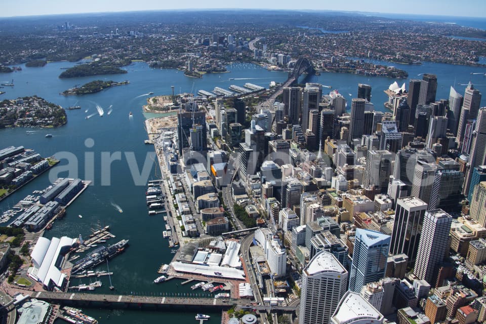 Aerial Image of Sydney CBD Looking North East