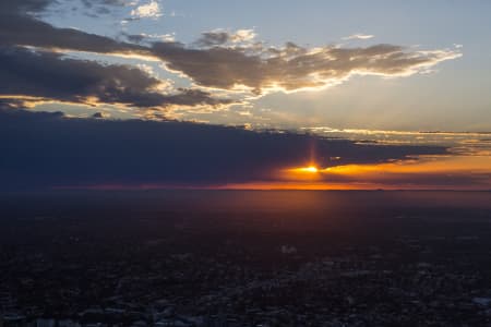 Aerial Image of DUSK LOOKING TOWARDS WESTERN SYDNEY