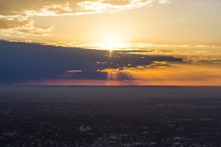 Aerial Image of DUSK LOOKING TOWARDS WESTERN SYDNEY