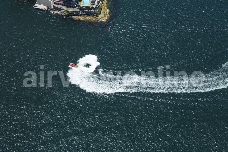Aerial Image of Speed Boat