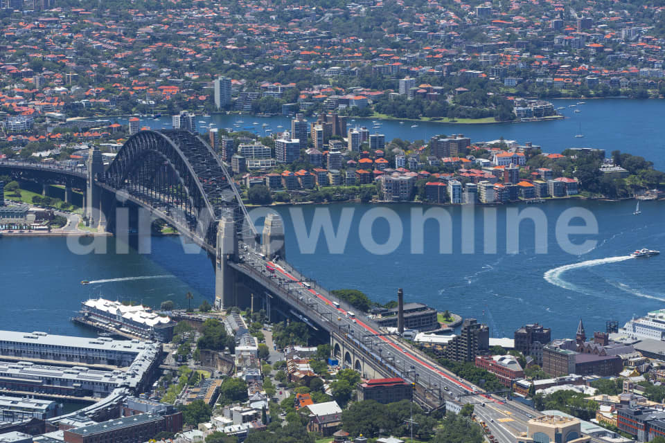 Aerial Image of Walsh Bay And The Sydney Harbour Bridge