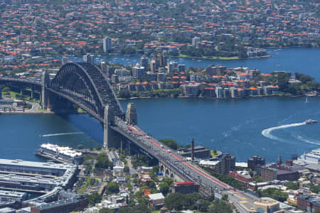 Aerial Image of WALSH BAY AND THE SYDNEY HARBOUR BRIDGE