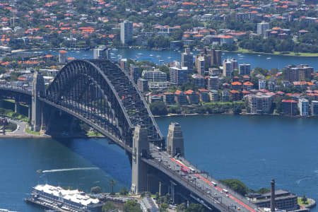 Aerial Image of WALSH BAY AND THE SYDNEY HARBOUR BRIDGE
