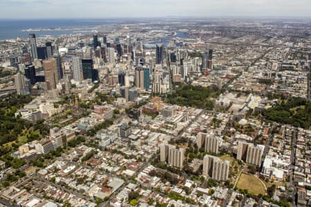 Aerial Image of FITZROY TO EAST MELBOURNE