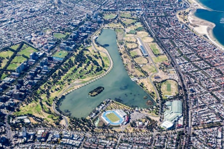 Aerial Image of ALBERT PARK