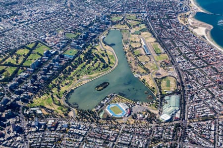 Aerial Image of ALBERT PARK