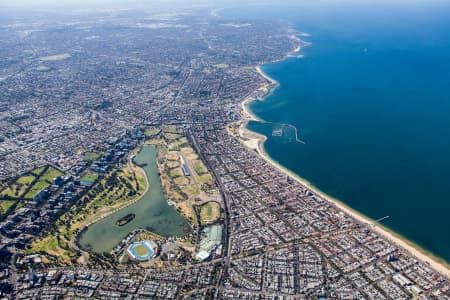 Aerial Image of ALBERT PARK