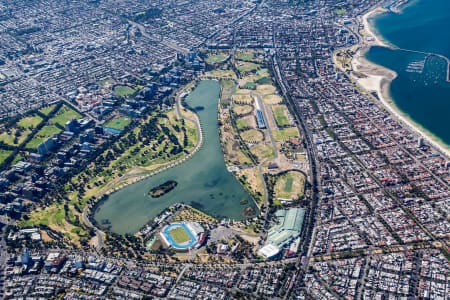 Aerial Image of ALBERT PARK