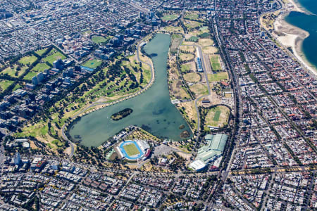 Aerial Image of ALBERT PARK