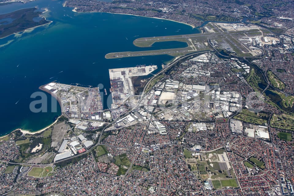 Aerial Image of Port Botany