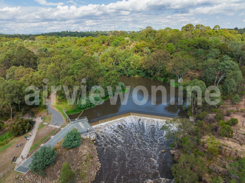 Aerial Image of Dights Falls Reserve, Abbotsford