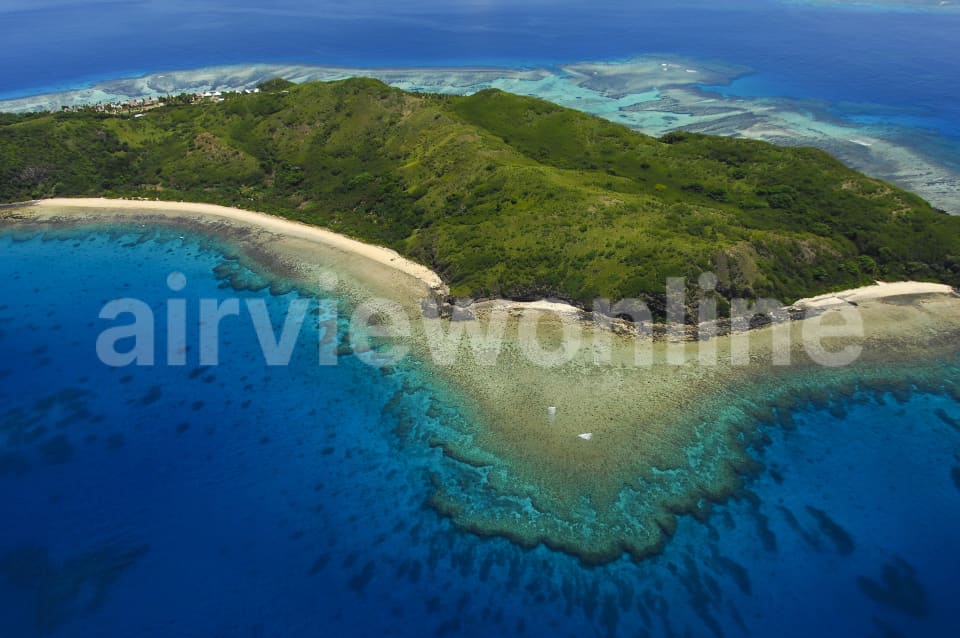 Aerial Image of Tokoriki Island Fiji