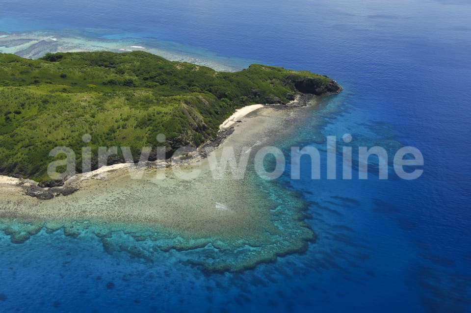 Aerial Image of Tokoriki Island Fiji