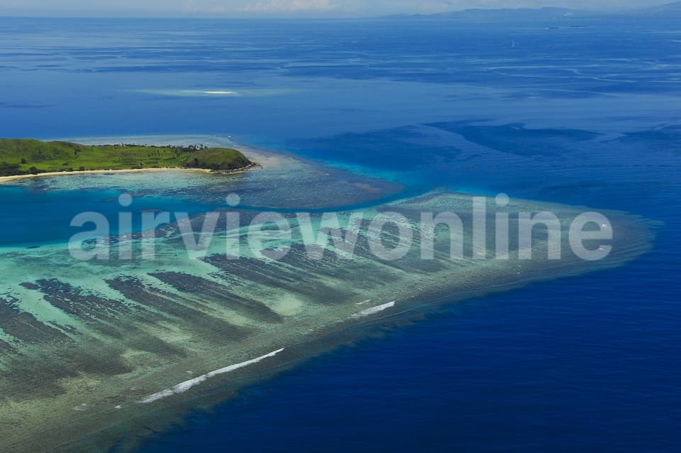 Aerial Image of Mana Island Fiji