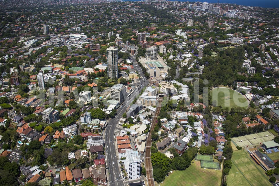 Aerial Image of Edgecliff & Rushcutters Bay