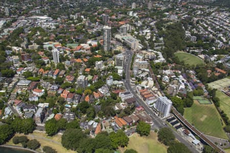 Aerial Image of EDGECLIFF & RUSHCUTTERS BAY