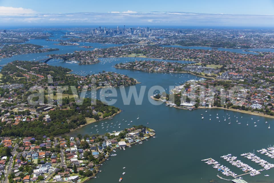 Aerial Image of Gladesville, Tennyson Point & Looking Glass Bay