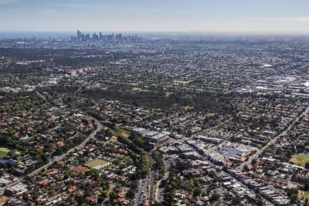 Aerial Image of IVANHOE LOOKING TOWARD MELBOURNE