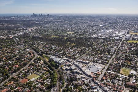 Aerial Image of IVANHOE LOOKING TOWARD MELBOURNE