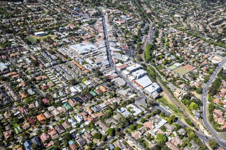 Aerial Image of IVANHOE LOOKING TOWARD MELBOURNE