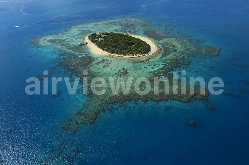 Aerial Image of Treasure Island Fiji